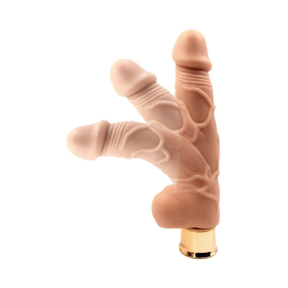 Skinsations Gold Series Motherload 9in Vibrating Dildo Multi Function