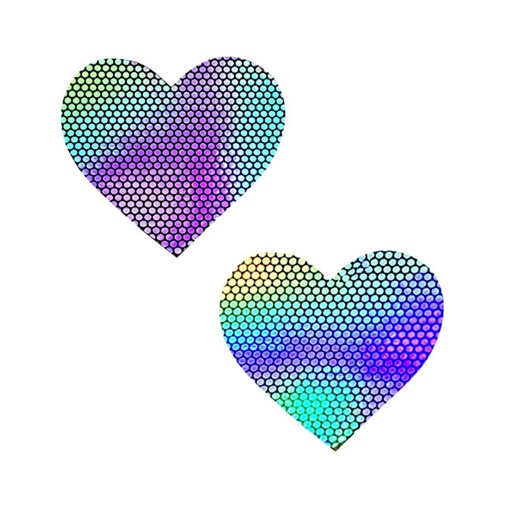 Neva Nude Pasty I Heart U Holographic Set Of 6