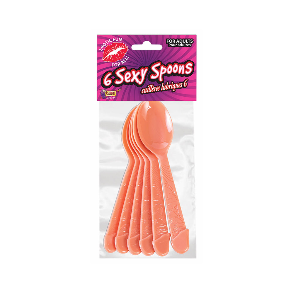 Sexy Spoon with Pecker Handles 6 Pack