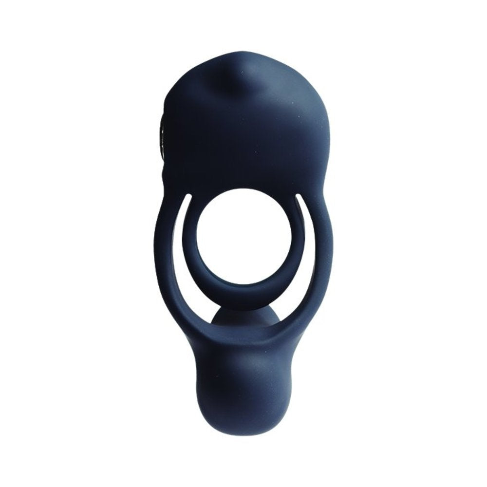 Vedo Roco Rechargeable Dual Motor Vibrating Ring - Just Black