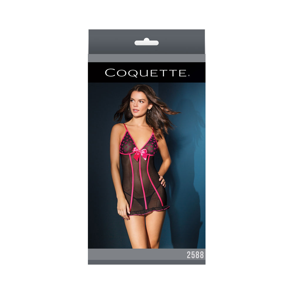Chemise Black/fuchsia Os
