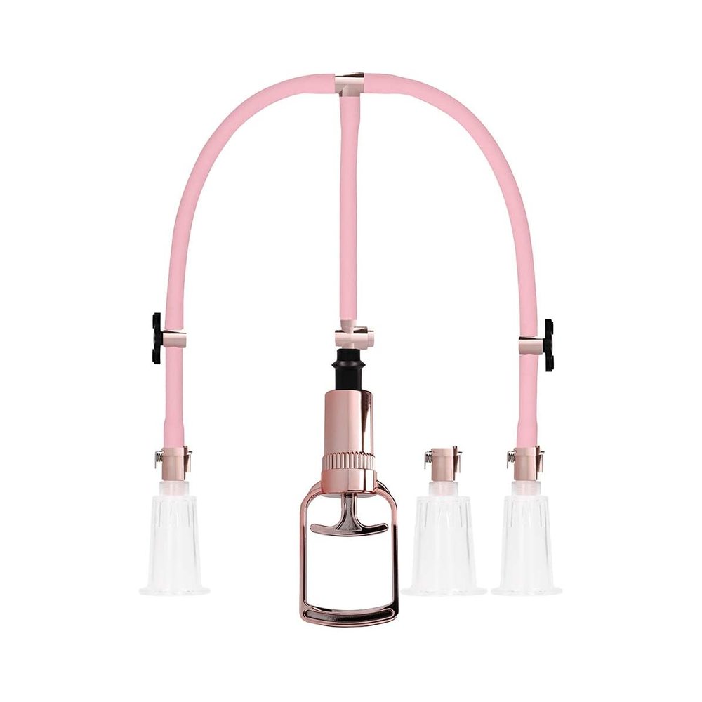 Pumped - Clitoral & Nipple Pump Set Large - Rose