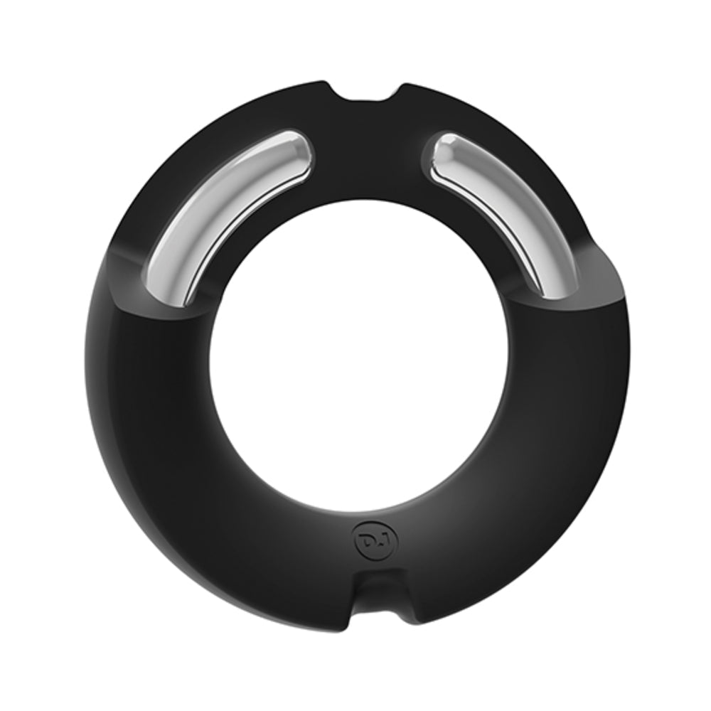 Kink By Doc Johnson Hybrid Silicone Covered Metal Cock Ring 45mm