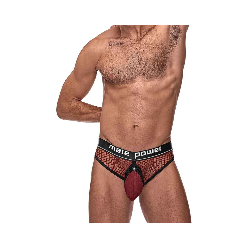 MP Cock Pit Net Cock Ring Thong Bur LX