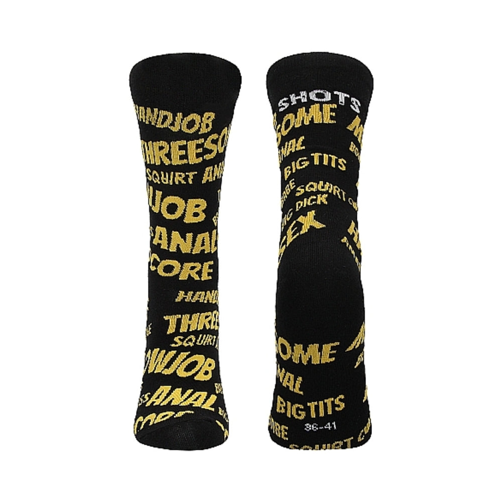 Shots Socks Sexy Words S/m