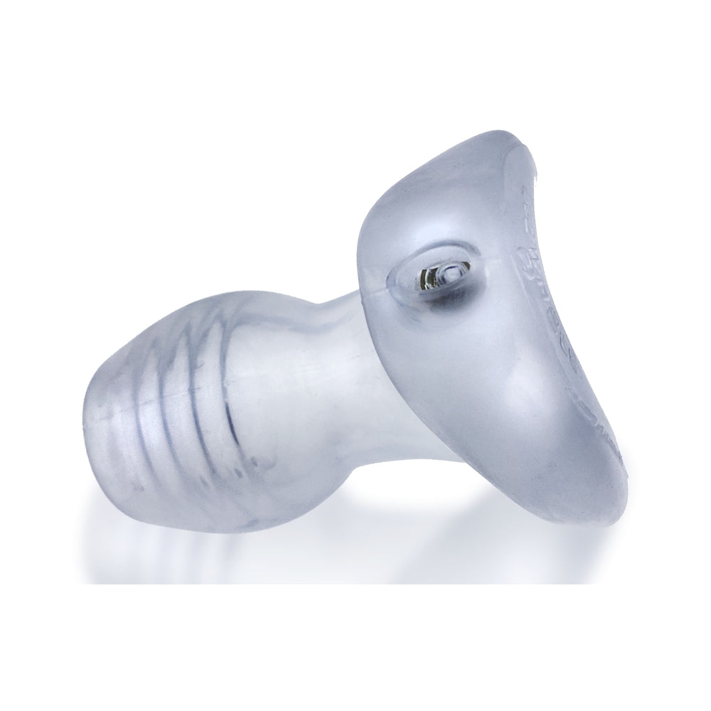 Oxballs Glowhole-1 Buttplug With Led Insert Small Clear Frost