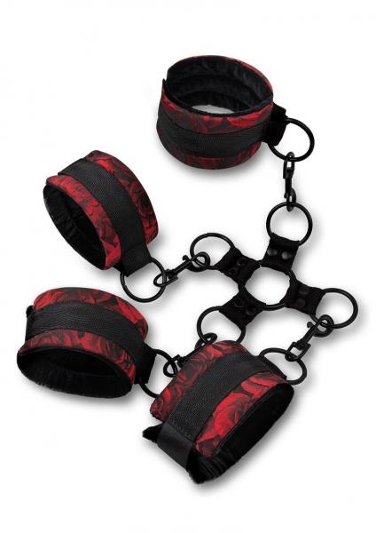 Rosegasm 5pc Hog Tie Set W/ Blindfold