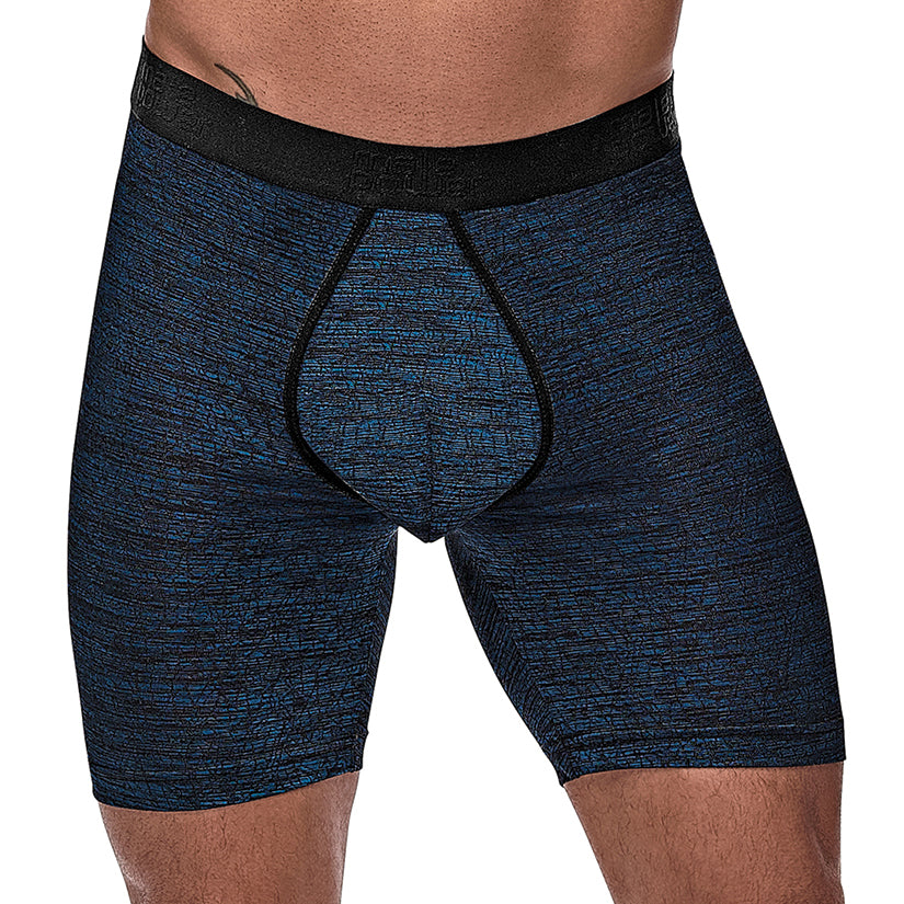 Male Power Peak Performance Long Short-Blue X-Large