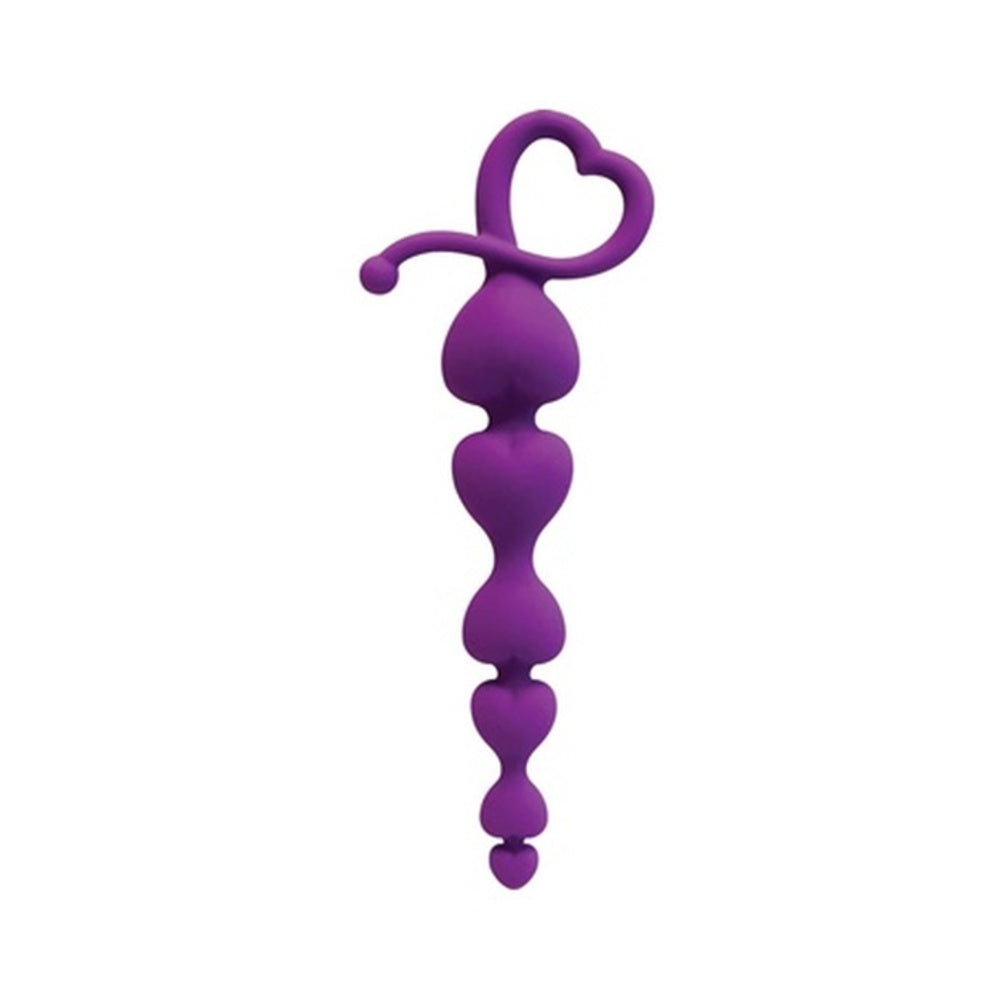 Gossip Hearts On A String Silicone Anal Beads