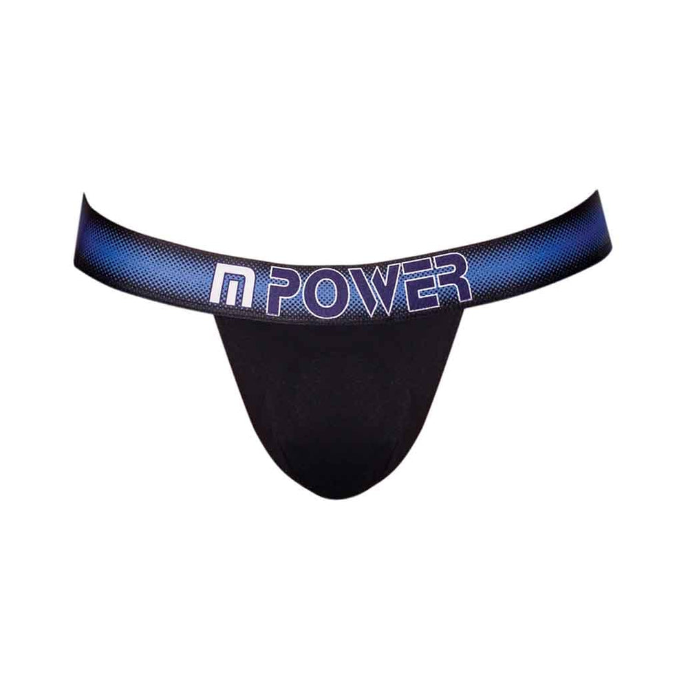 Male Power Pocket Pouch Jock With Pocket Cavity Black Sm